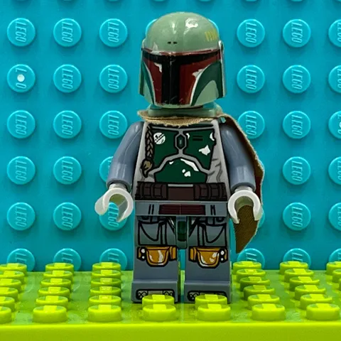 Lego Star Wars Boba Fett Minifigure Figure Jabba's Sail Barge Helmet Cape