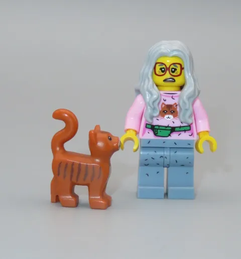 LEGO Mrs. Scratchen Post cat minifigure LEGO Movie collectible series CMF