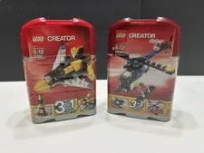 Lot Of 2 New LEGO Creator 3 in 1 Sets Mini Skyflyers 31001 Mini Helicopter 5864