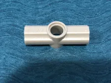 LEGO PART 32034 TECHNIC AXLE AND PIN CONNECTOR ANGLED #2 180 DEGREES (GRAY)