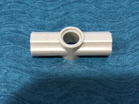 LEGO PART 32034 TECHNIC AXLE AND PIN CONNECTOR ANGLED #2 180 DEGREES (GRAY)