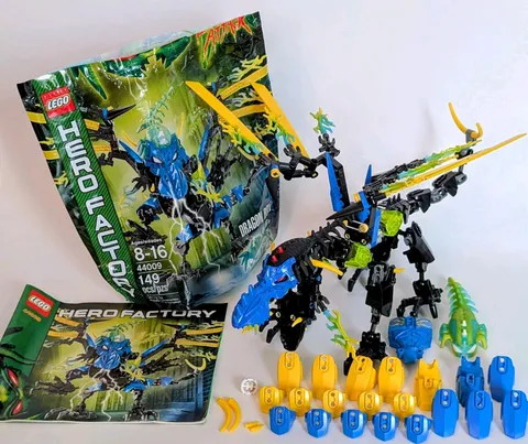 LEGO #44009 Hero Factory Dragon Bolt 100% Comp W Instructions Packaging & Extras