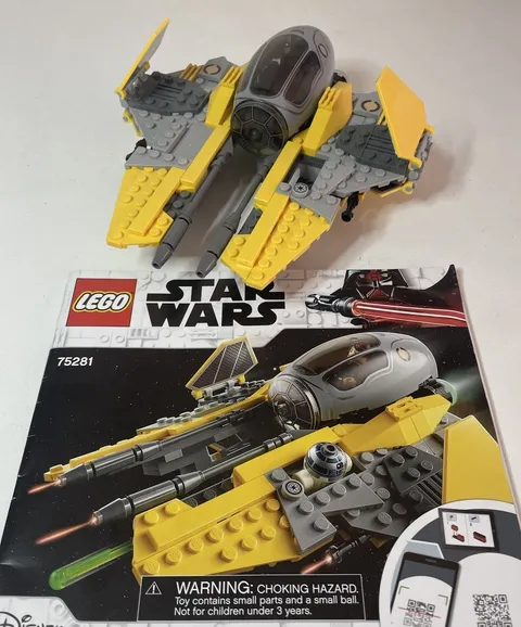 Lego Star Wars 75281 Anakin's Jedi Interceptor Complete Ship Build w/ Manual