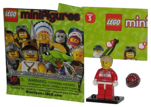 LEGO Series 3 Race Car Driver (2011) MiniFigure Toy Figure