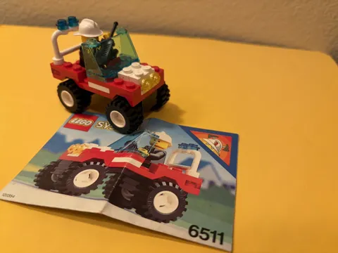 Rescue Runabout LEGO Town Set No. 6511 Vintage Complete with/ Instructions!