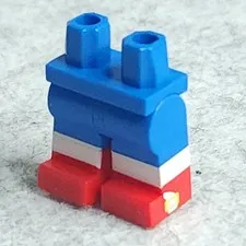 LEGO 970c00pb1321 Hips Red Lower Legs White Socks Yellow Buckles Sides Genuine