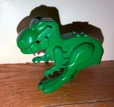 Vintage LEGO Green T Rex Tyrannosaurus Dinosaur Minifigure 5987 5975 No Tail