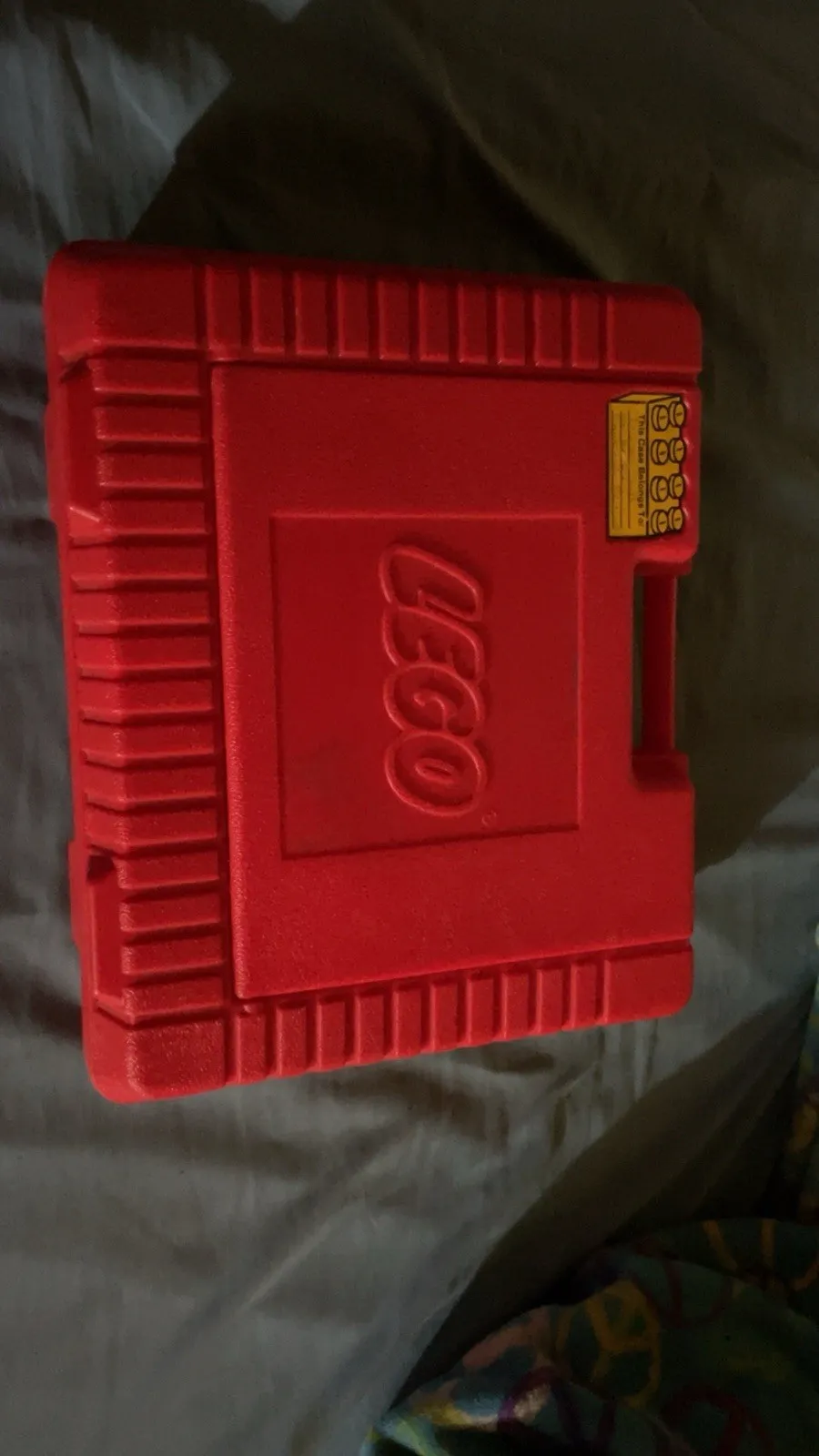 Vintage LEGO Red Plastic Snap Carrying Case