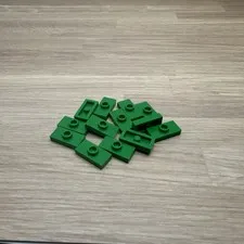 LEGO Parts - Green Plate 1 x 2 with 1 Stud (Jumper) - Part 15573 - QTY 12