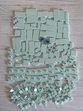 LEGO LIGHT AQUA LOT 122 PCS 2X2 2X4 1X2 1X1 TILE PLATE VARIETY BUILDING PIECES