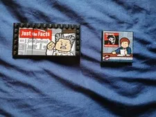 LEGO Marvel Daily Bugle 76178 Stickerd TV Screen Tile Lot, 2 Pieces