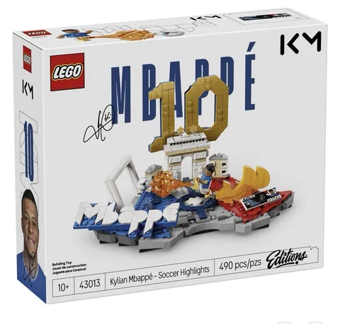 LEGO Editions Kylian Mbappe Soccer Highlights Building Set 43013 490 Pieces New