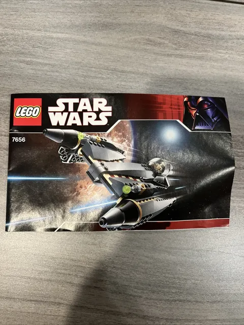 LEGO Star Wars General Grievous Starfighter 7656 Instruction Manual Only