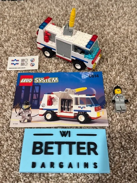 Lego 6614 Classic Launch Evac 1 Complete Set Vintage Manual Minifigure Command