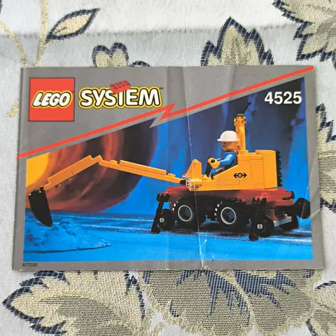 LEGO instructions system 4525 road and rail repair booklet de/en/fr 1994