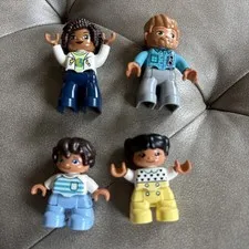 Lego's Duplo replacement girl boy brother sister minifig Beard Man Woman Lot 4