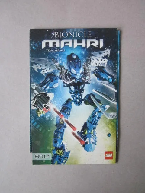 Lego Building Instructions Instruction Bionicle 8914 Mahri Toa Hahu