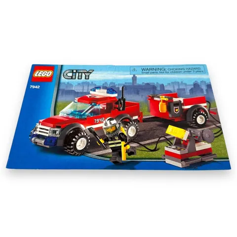 Lego City Fire Pick-up Truck 7942 Building Instructions Booklet Only Manual