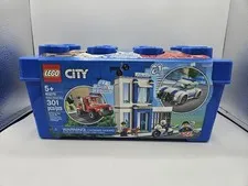 LEGO City 60270 Great Vehicles Police Station Brick Box New Building Kit Toy Kid