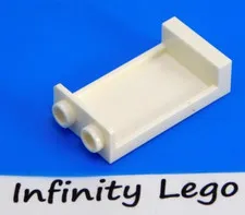10 LEGO White Wall Panel 1x2x3 with Side Supports (74968 87544)  10 Pieces