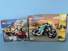 Legos Vintage Motorcycle 31135 Pizza vs Firetruck 60458 NEW**