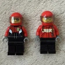 LEGO x City: Male Pilots, Red Firesuit (CTY0678 & CTY0738)