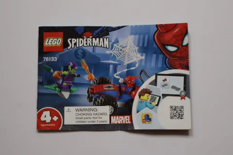 LEGO® Marvel 76133 Spider-Man Car Chase Instruction Manual Only!
