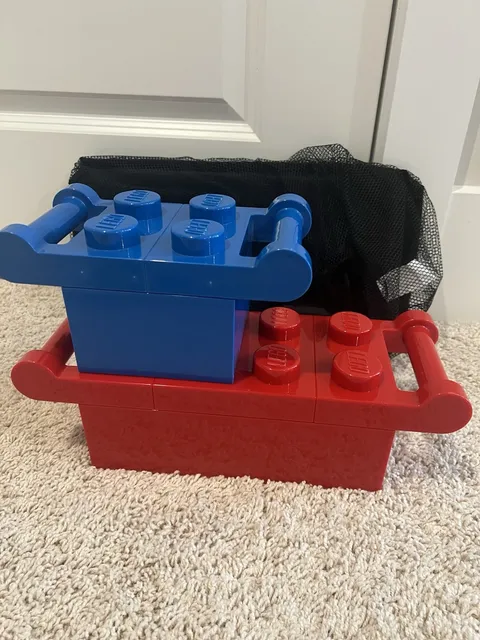 New LEGO Brick Molds for Snow Or Sand Play Building Blocks Lot of 2 w/Mesh Bag