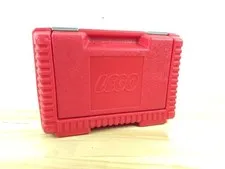 Vintage 1984 Lego Duplo Red Storage Carrying Case 12" Box Container