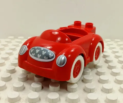 Lego Duplo Item Mickey Mouse's Car Compact red w/ white tires