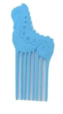 Vintage Barbie 1987 1988 Island Fun Seahorse Light Blue Comb Brush 80s 1980s Toy