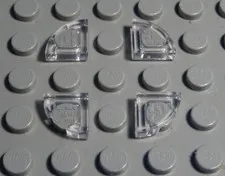 Lego Tile - Tile Rounded Corner 1x1 Transparent Glass 4 Pieces
