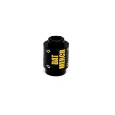 Lego Brick Round 1x1 Bat Merch Silver Screws Pattern Black 3062pb036 Movie