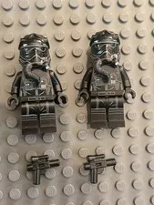 LEGO Star Wars First Order TIE Fighter Pilot Minifigure sw0672 75101 Lot of 2
