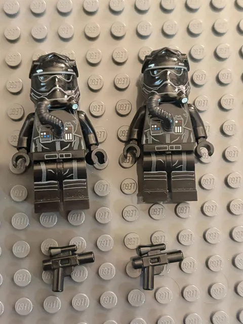 LEGO Star Wars First Order TIE Fighter Pilot Minifigure sw0672 75101 Lot of 2