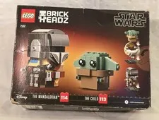 LEGO Star Wars BrickHeadz 75317 The Mandalorian & The Child Grogu 295 Pc Set