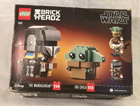 LEGO Star Wars BrickHeadz 75317 The Mandalorian & The Child Grogu 295 Pc Set