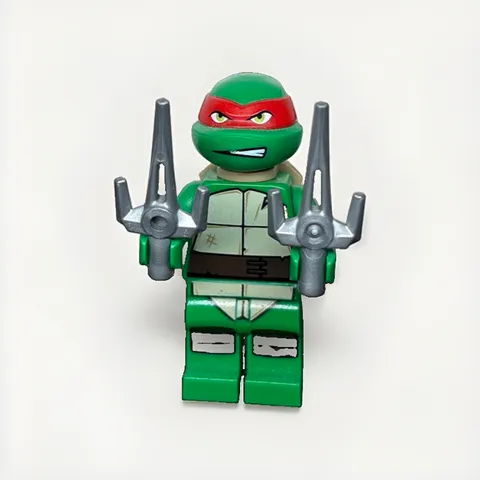 Lego Teenage Mutant Ninja Turtles Minifigure TNT037 Raphael Gritted Teeth H