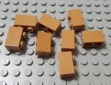 LEGO New Lot of 8 Medium Nougat 1x2 Brick Pieces