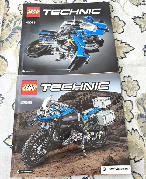 Lego Building Instructions Technic 42063 BMW R 1200 GS Adventure Booklets 1&2 2017
