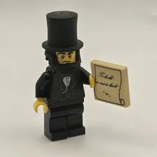 LEGO Movie Abraham Lincoln Minifigure 71004 Series 2014 President Figure