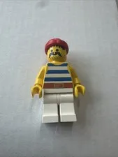LEGO Minifigure Pirate Blue Stripe Red Bandanna  6285 6235 6257 6286