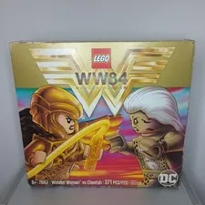LEGO 76157 Wonder Woman vs Cheetah As Is Unbuilt w/ Minifigs Box & Manual