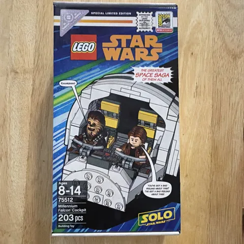 Rare LEGO Star Wars 75512 Millennium Falcon Cockpit SDCC 2018 Limited 203pcs