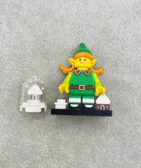 LEGO Holiday Elf Minifigure Christmas Village Collectible Figure