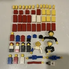 Vintage LEGO Homemaker Maxifigures Figures Lot 1960s CA Cellulose Acetate Bricks