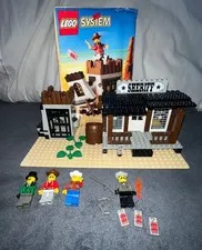 RARE Vintage 90's Lego set #6755 Sheriff's Lockup with manual! 97% complete!