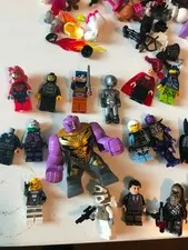 33lb Lot with Minifigs Big-Figs Thanos Star Wars Marvel Minecraft Bulk + Manuals