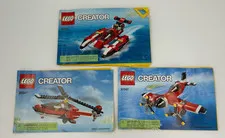 Lego Creator 31047 Set of 3 Instruction Manuals Only 3 in 1 Red Vehicles 2016