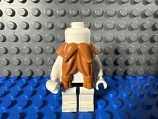 Lego Minifigure Dark Orange Dwarf Beard, Tied with Hair in Back 60750